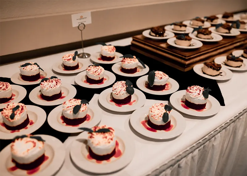 Inn at Spanish Head Wedding Catering Dessert