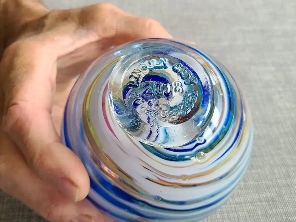mark elliot lincoln city oregon holding glass float