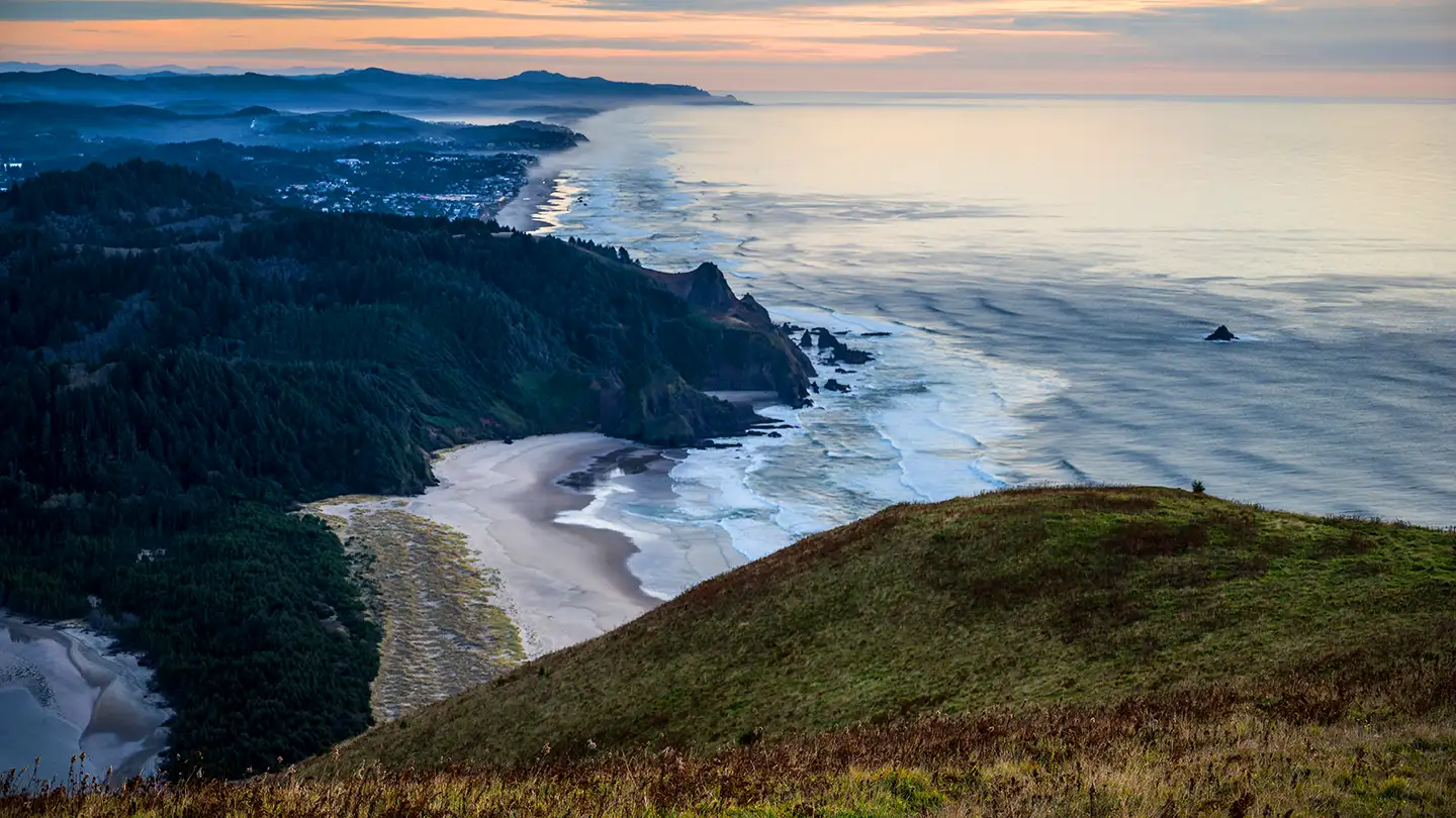View of the ocean from Cascade Head hike in Lincoln City
